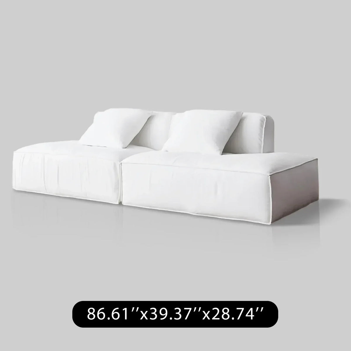 Linen Floating Island Sofa